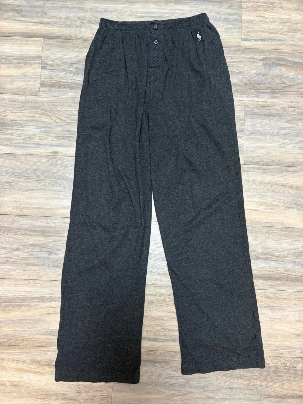 Polo Ralph Lauren Men’s Knit Pajama Set Charcoal Gray Pony Logo Small